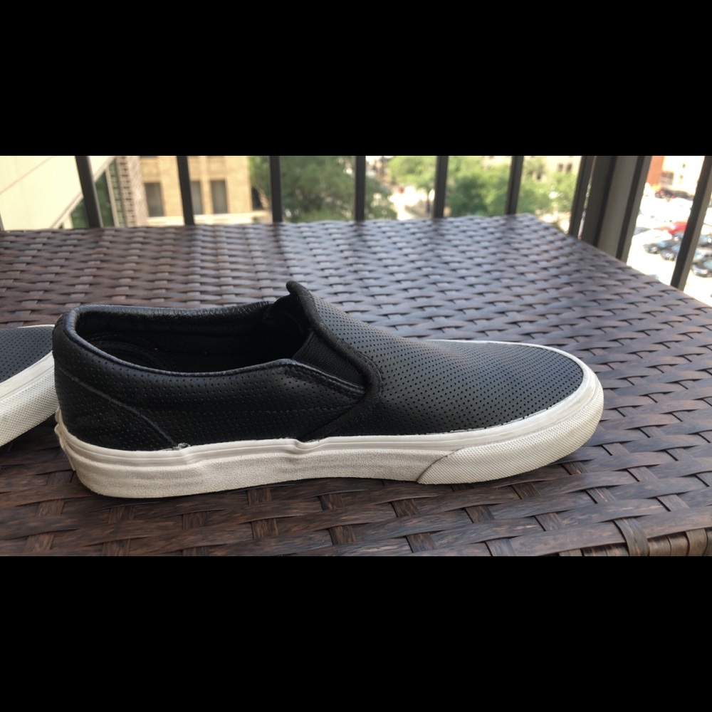 Black slip on vans